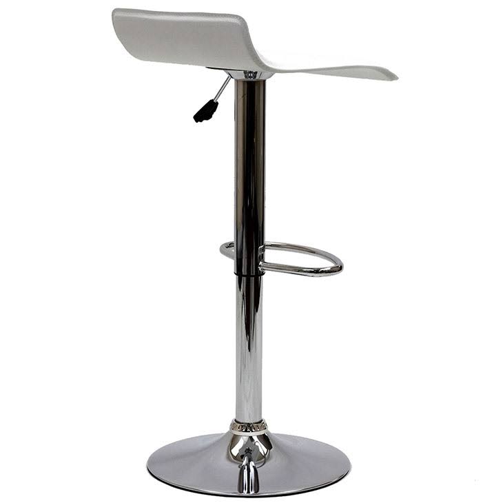 White Bar Stool Set of 2 V518