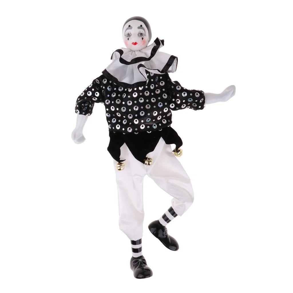 15" Porcelain Clown Doll with Painted Face P824