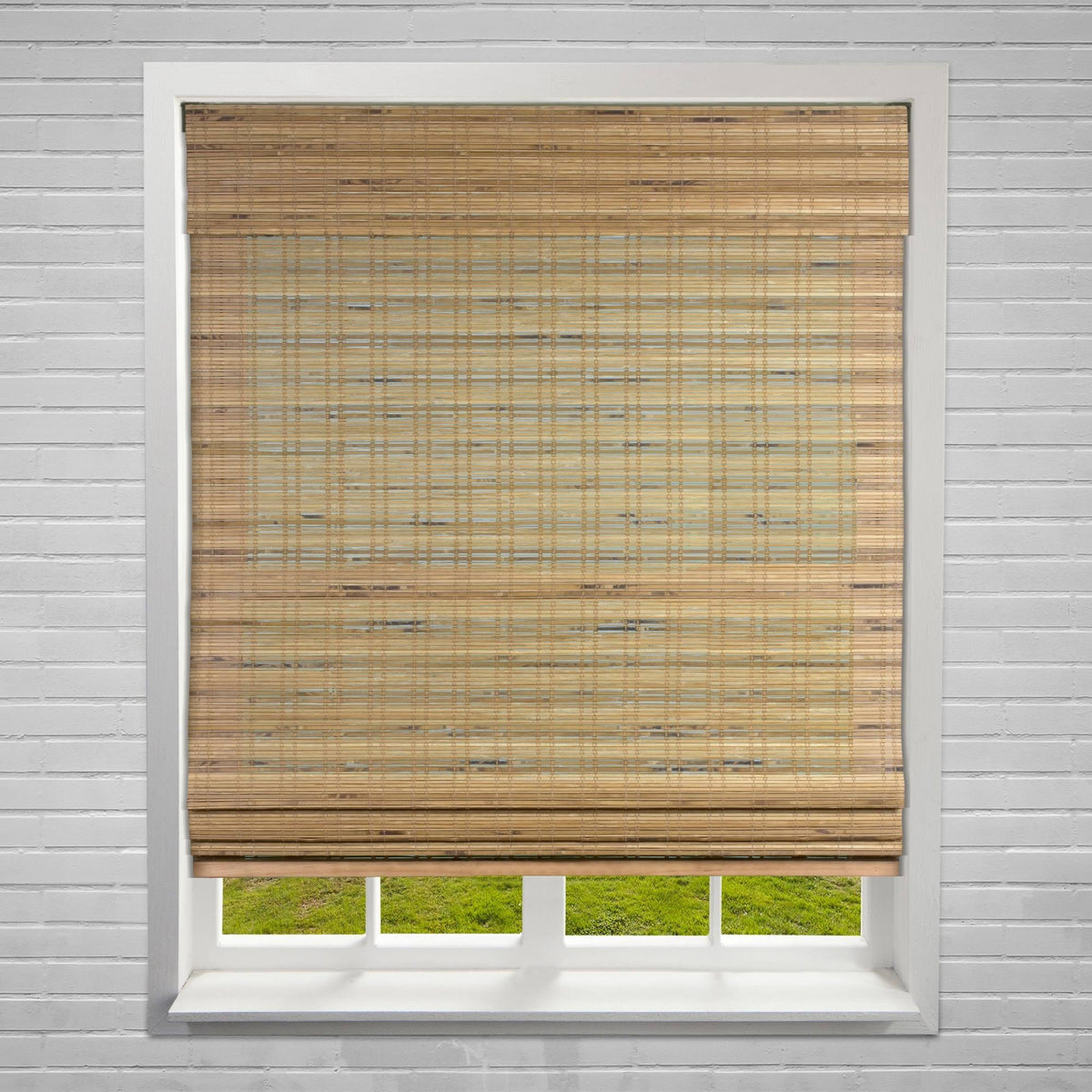 Cordless Bamboo Roman Shade 33.5 inch x 60 inch H6764