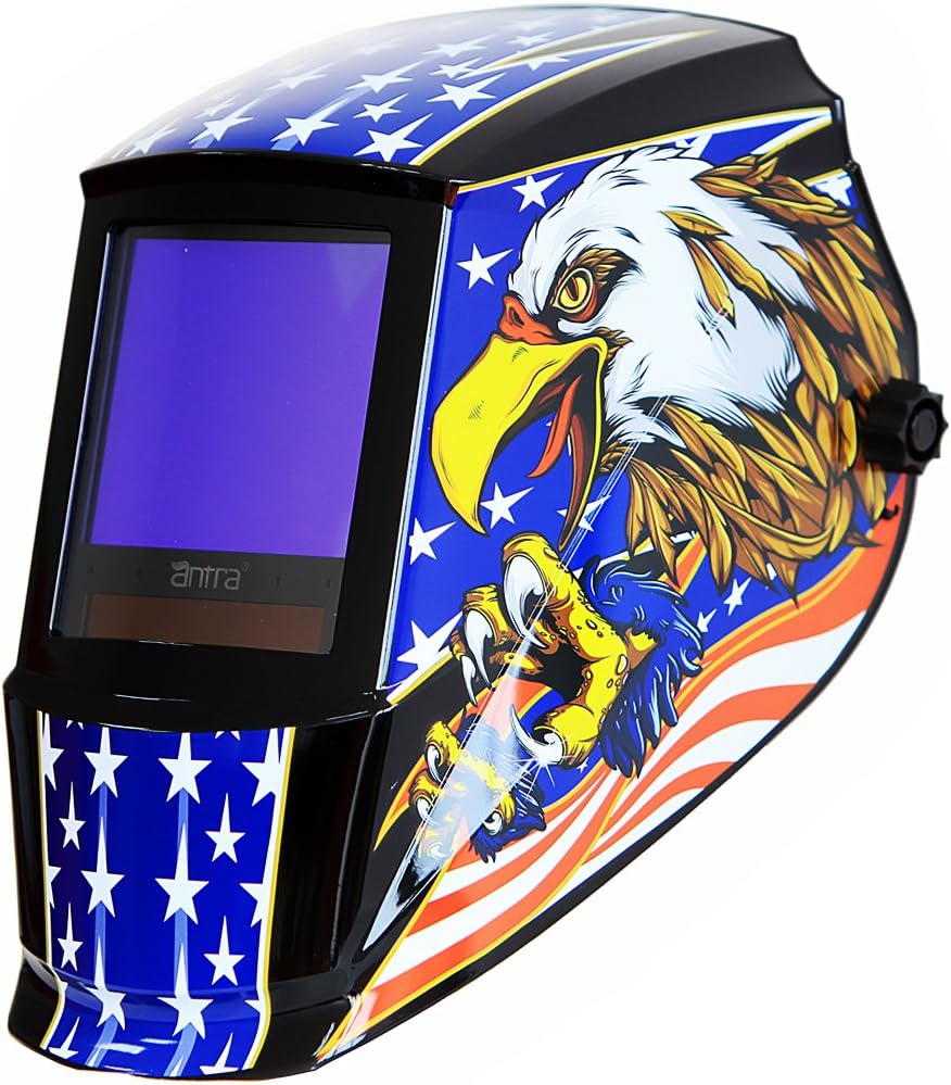 Auto Darkening Welding Helmet, Wide Shade Range 4/5-13, 6+1 Extra Lens Covers Pack of 2 K943