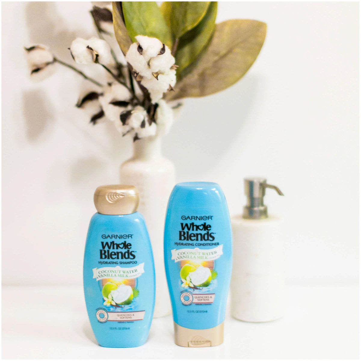 12.5 FL OZ Shampoo with Coconut Water & Vanilla Milk Extracts O6119