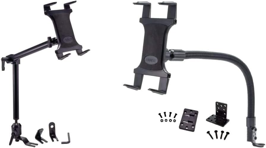 Heavy-Duty Car Seat Rail Tablet Mount with 22 inch Arm Black J51776