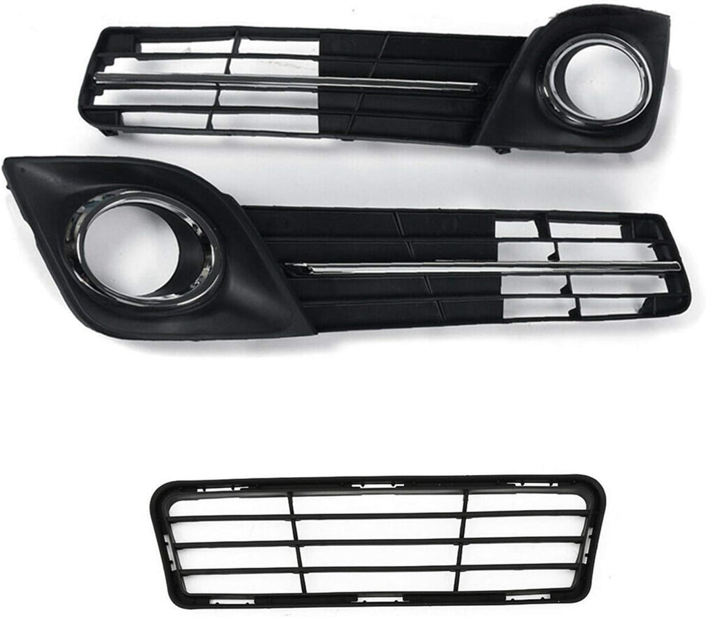 Front Bumper Lower Grille Fog Lamp Cover Bezel Set for Toyota Camry SE 2012-2014 V821