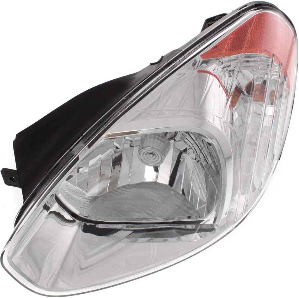 Hyundai Accent Headlight Assembly 2006 Driver Side Halogen Pack of 2 J90314