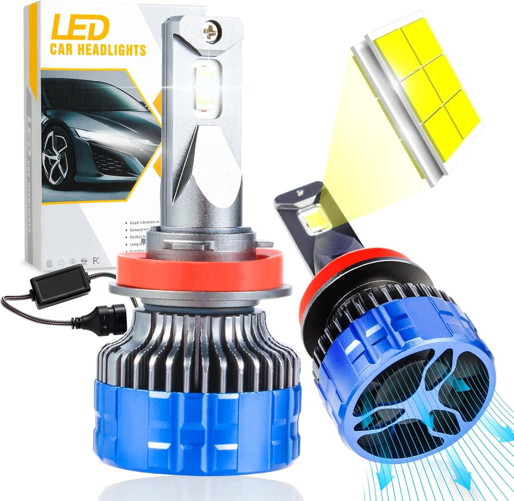 120W 22000LM 6500K Cool White LED Headlight Bulbs Conversion Kit, Pack of 2 B570