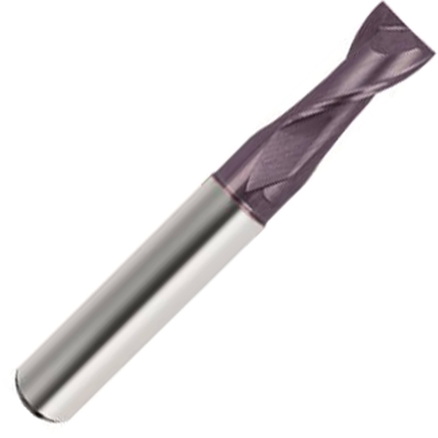 Carbide End Mill, 2 Flute, 30° Helix, FIREX Coated, Plain Shank M32327