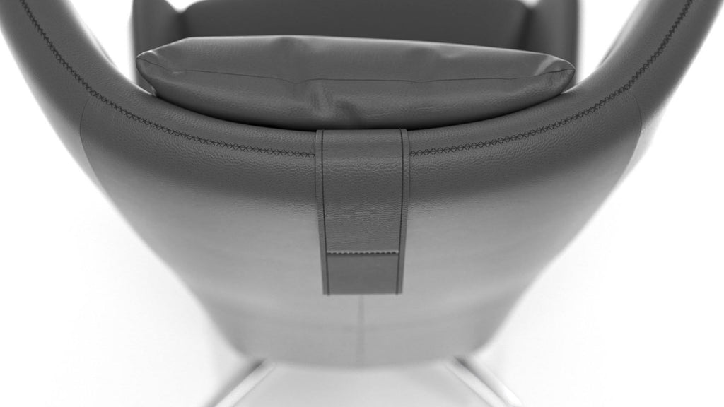 Accent Chair Light Gray Eco Leather V313548