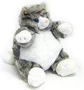 Gray Tabby Cat Plush Toy 7 H B4813
