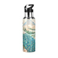 Stainless Steel Insulated Thermos Vacuum Flask Water Bottle with Straw Lid M571