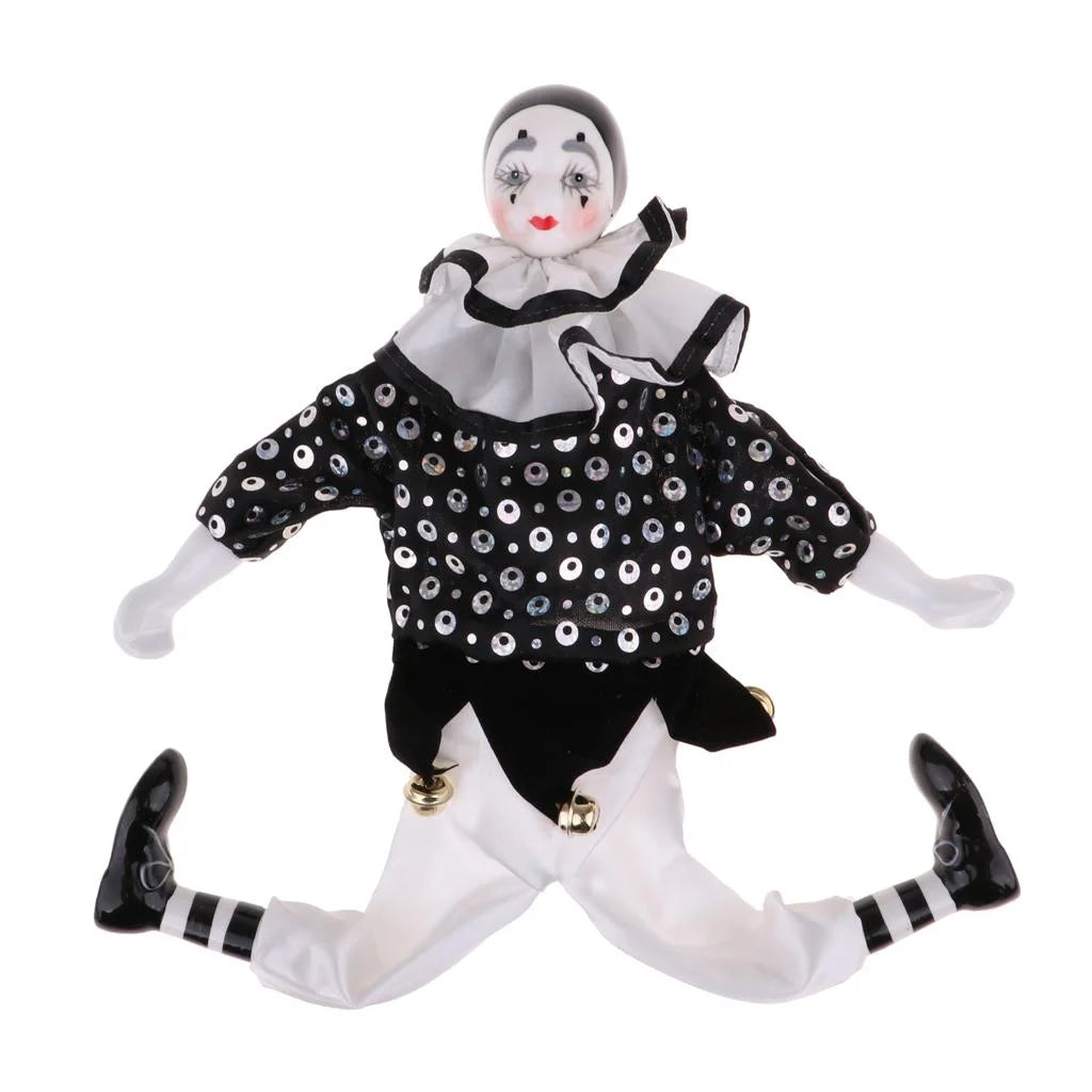 15" Porcelain Clown Doll with Painted Face P824