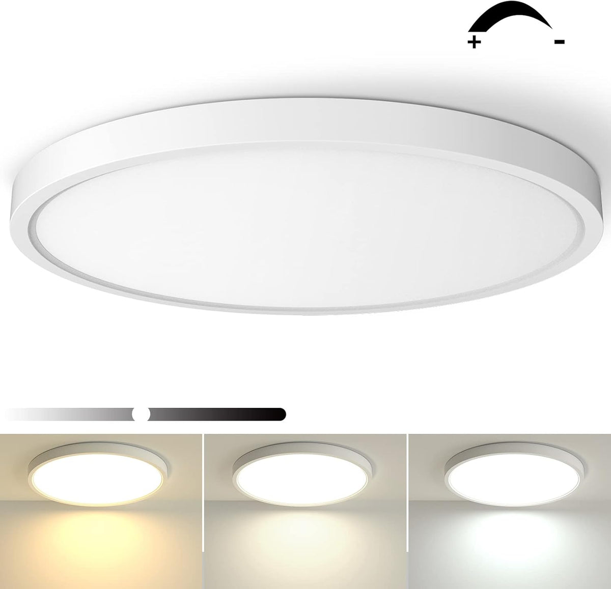 2 Pack Dimmable 12inch Flush Mount LED Ceiling Light O8731