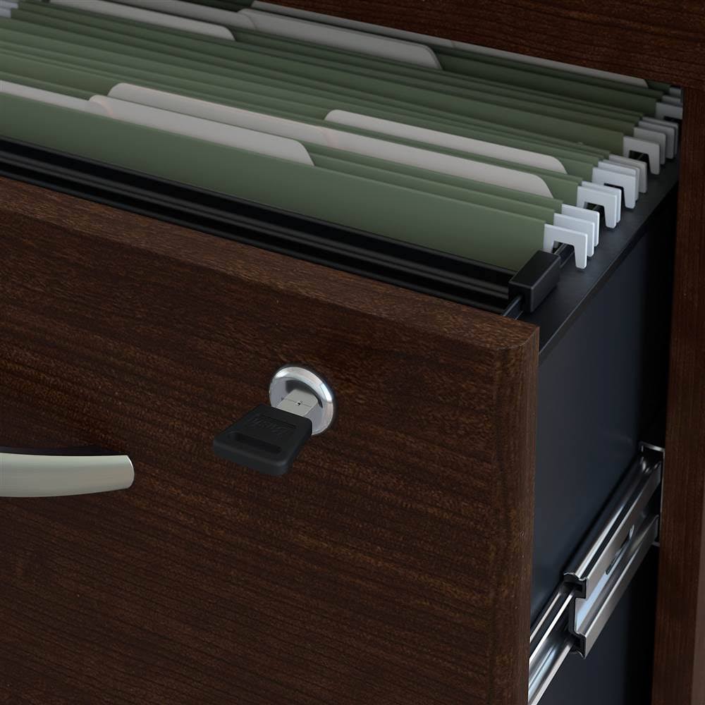 60W x 30D Office Desk with 3 Drawer Mobile File Cabinet C9215