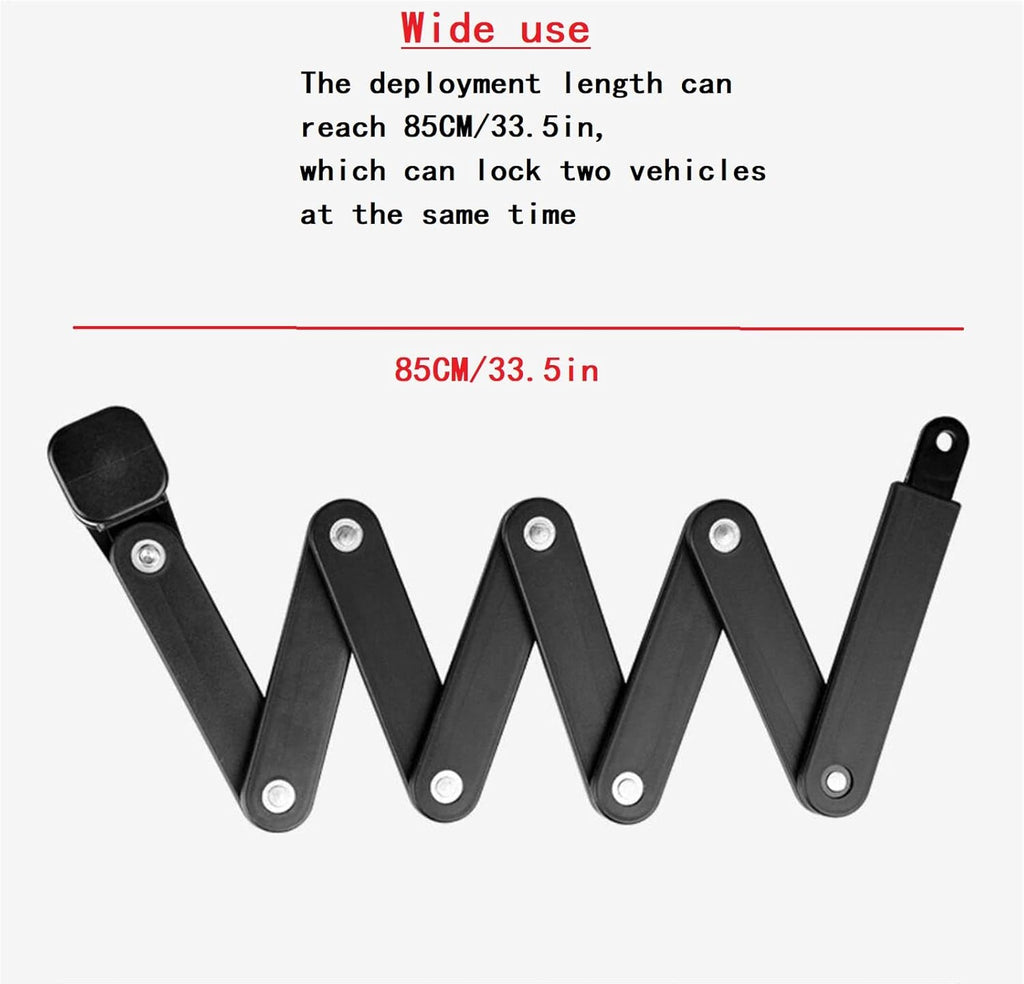 Code Lock with 4 Password Anti-Theft, Heavy Duty Bicycle Security Combination Chain Lock, Pack of 2 S6789