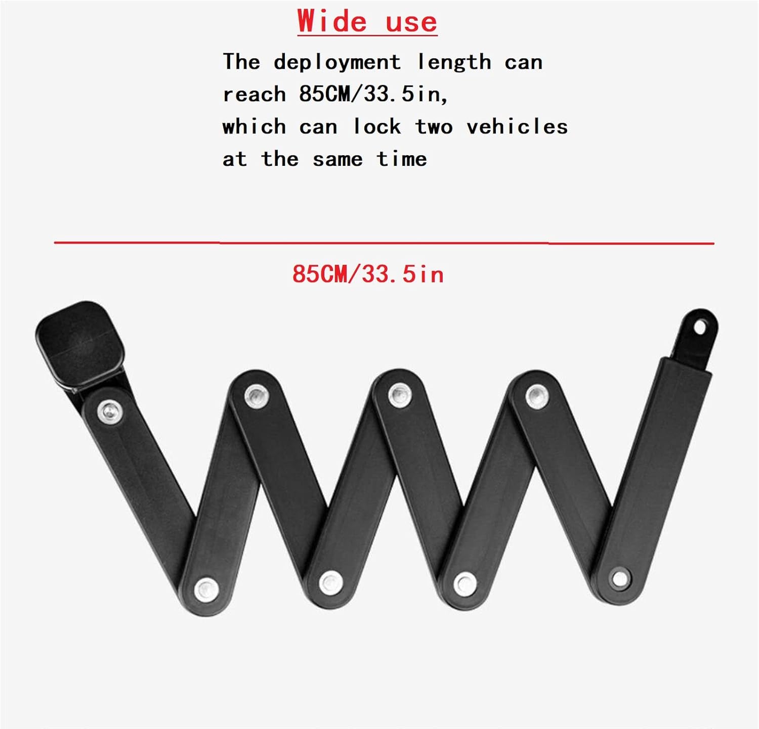 Code Lock with 4 Password Anti-Theft, Heavy Duty Bicycle Security Combination Chain Lock, Pack of 2 S6789