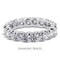 14K White Gold 4-Prong Eternity Ring L886