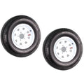 2-pk Rainier ST175/80R13C 1360#50PSI 13x4.5 5-4.5 White Spoke 3.19CB Z6401