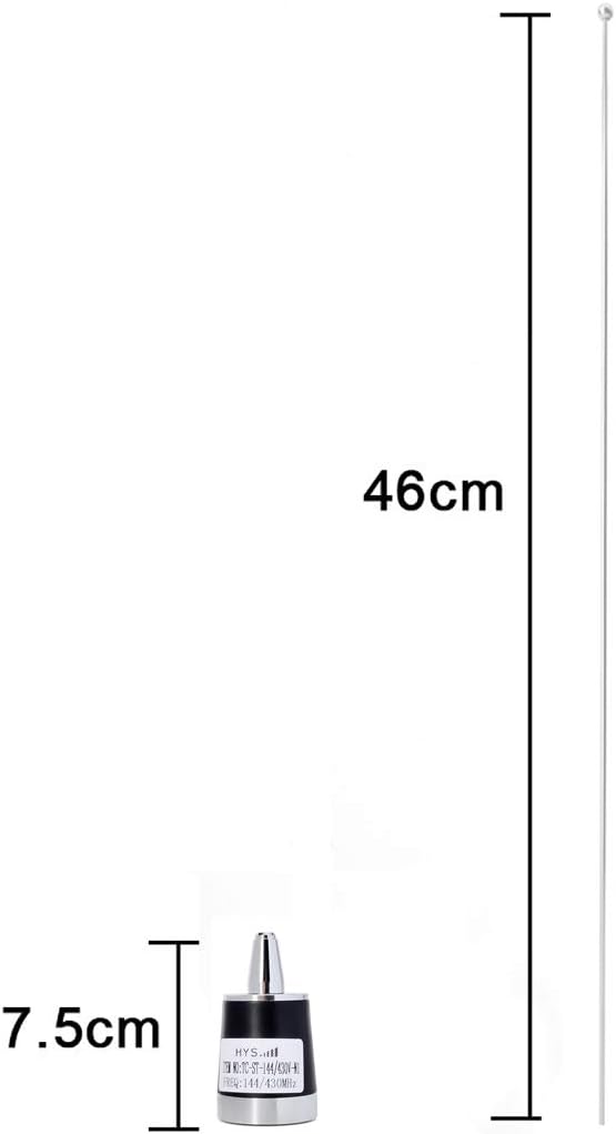Dual Band Mobile Radio Antenna with NMO Connector and 13ft RG58 Coax Cable J480