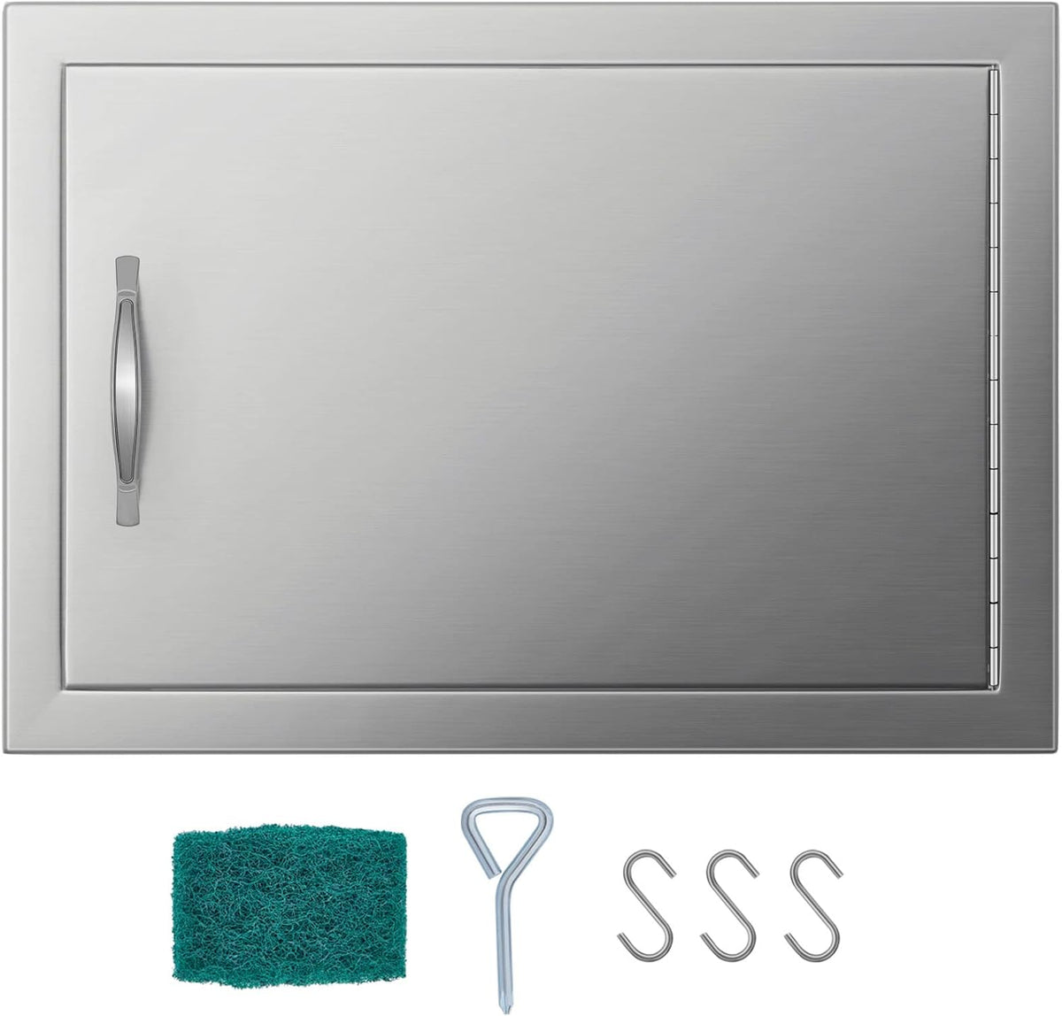 Stainless Steel Horizontal Single BBQ Door 20W x 14H Inch I850621