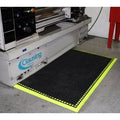 Anti Fatigue Mat 3/4 Thick 3 x 10.4 Black/ Yellow W32484