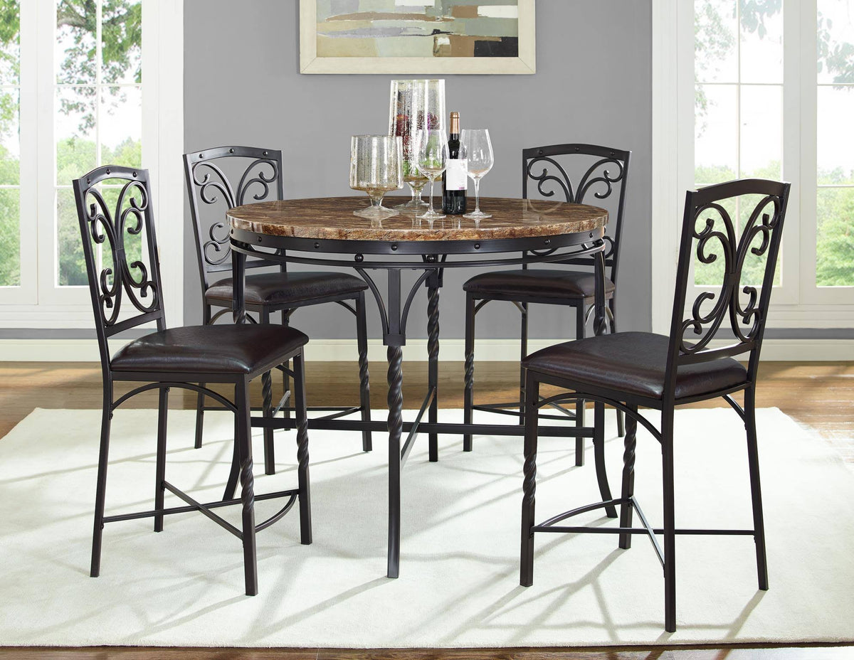 Tuscan Faux Marble Counter Table J558912