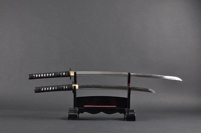 Japanese Samurai Katana and Wakizashi Swords A3020