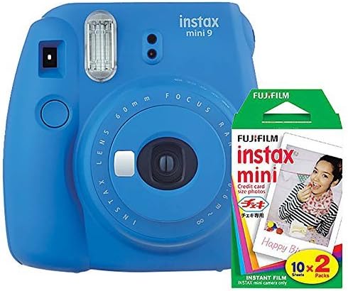 Flamingo Pink Instant Camera and Film Twin Pack 20 Exposures Bundle I731