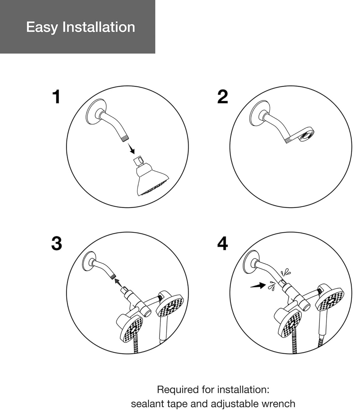 2.5 Gpm Shower Combo Kit C909
