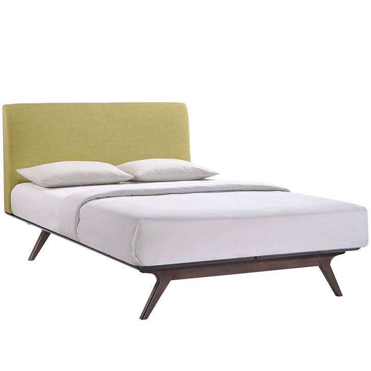 Full Bed in Cappuccino/Green P9478
