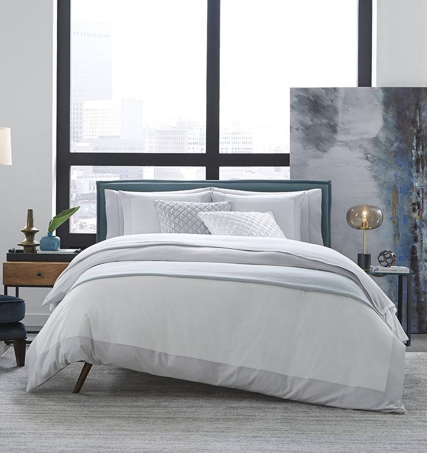 White / Oat Continental Sham 26x26 K4009