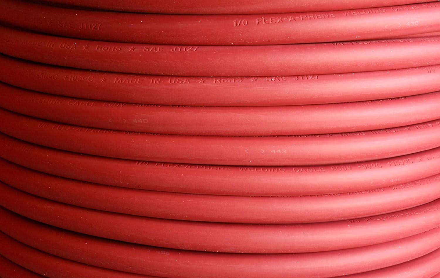 Red 4 Gauge AWG Welding Cable 50 Feet T539096