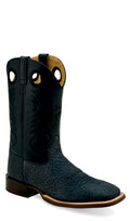 Black Leather Cowboy Boots Q9634