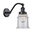 Matte Black 1 Light Sconce W7201