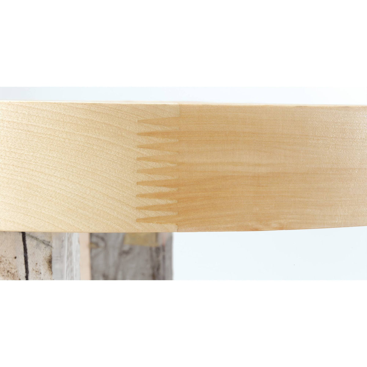 35x22 Natural Wood 2 Shelf Half-Moon Lazy Susan Y24212