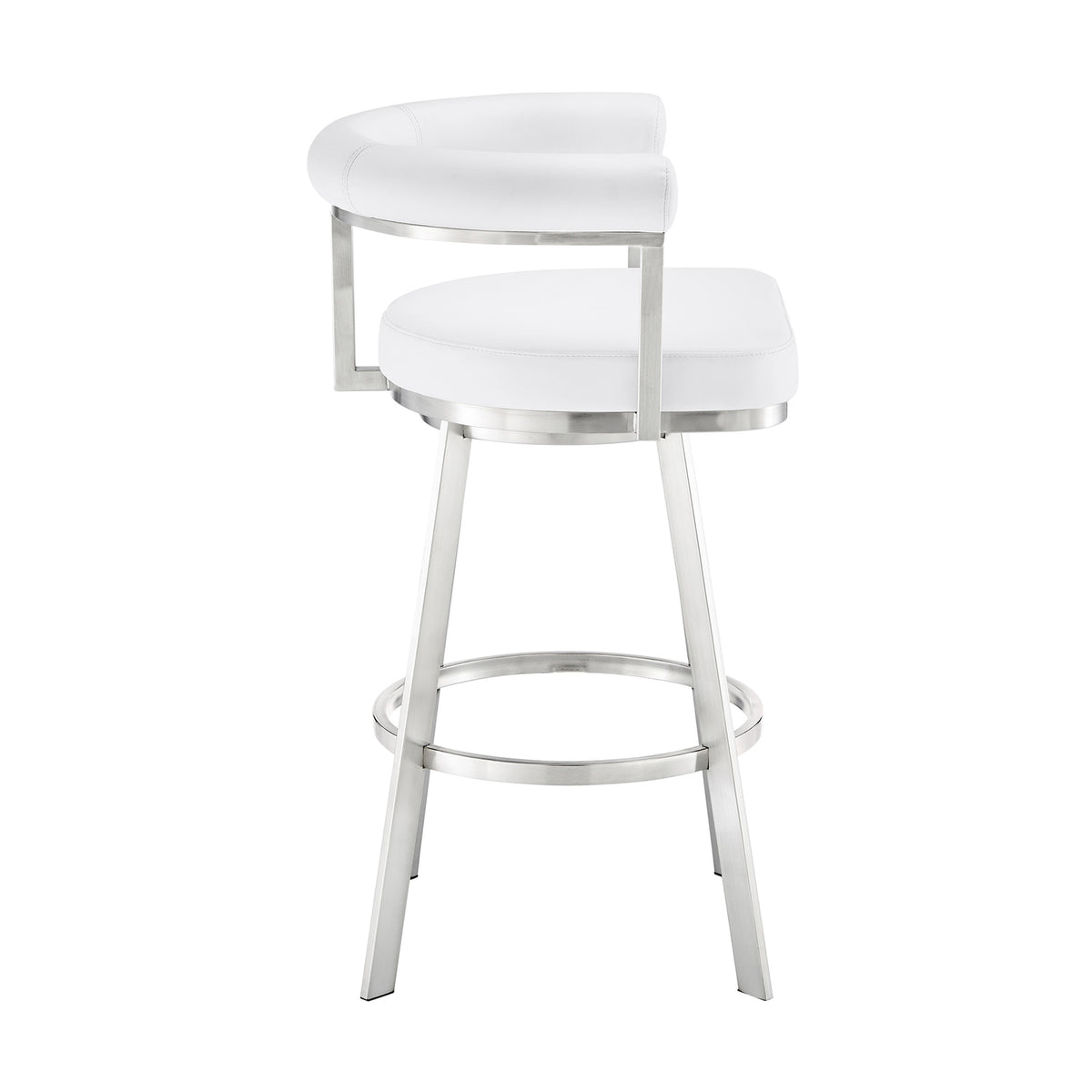 Black/Chrome Swivel Bar Stool K13771