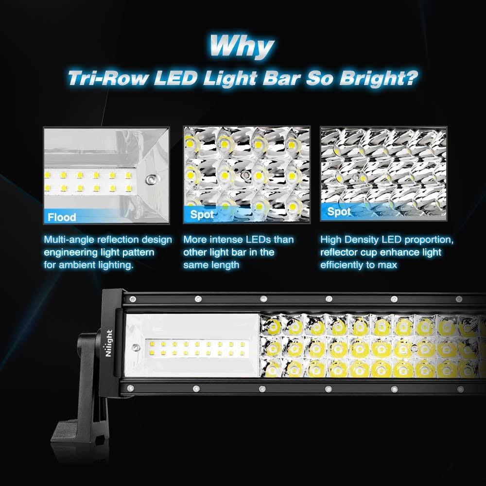 52inch 783W Curved Triple Row LED Light Bar O90175