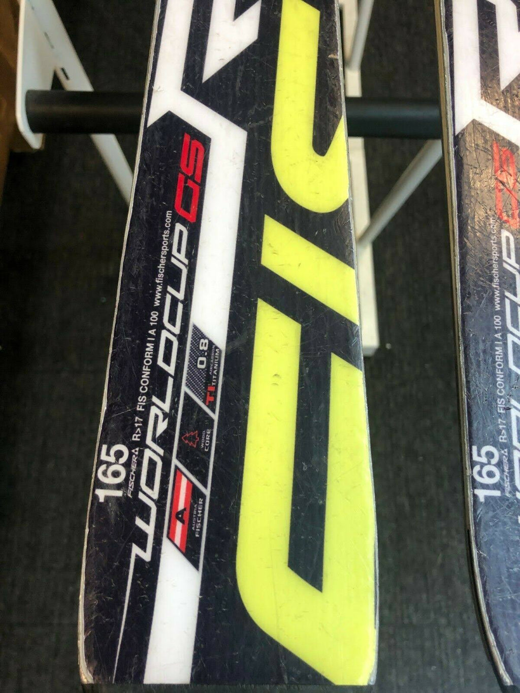 Fischer RC4 World Cup GS 165 cm Ski with Fischer 11 Bindings N338397