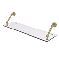 30 in. Floating Glass Shelf Satin Brass V361077