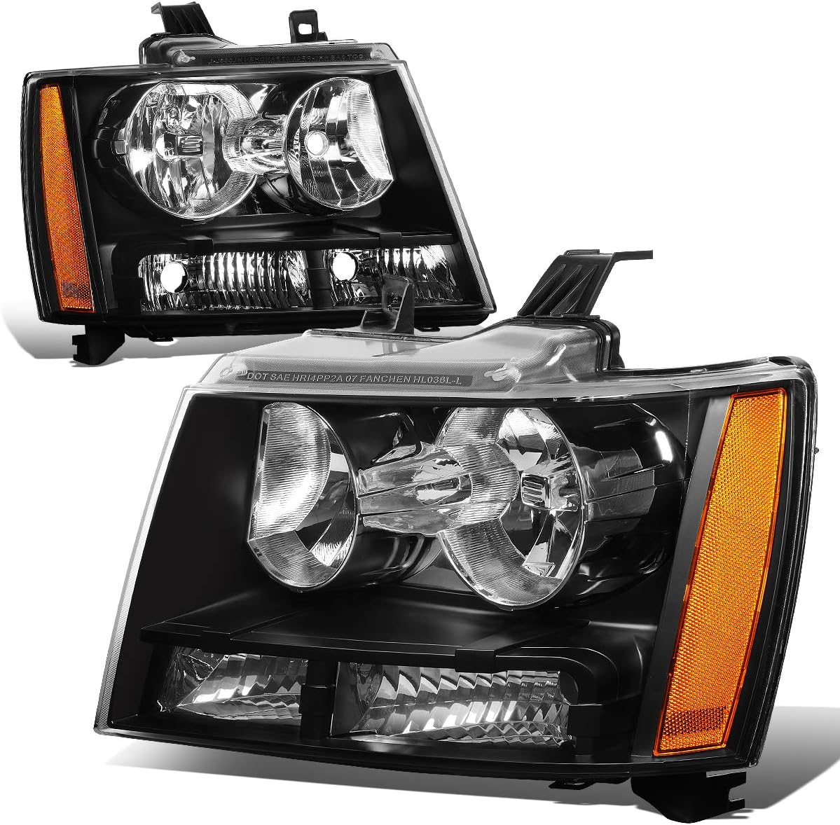 Chrome Housing Clear Lens Headlights Assembly X69129