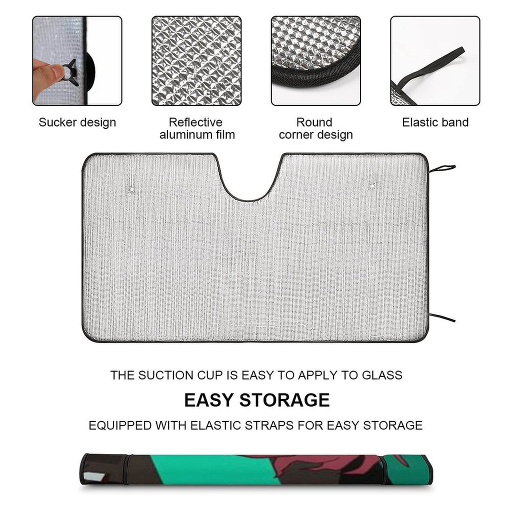 Foldable Reflective Car Windshield Sunshade Q4280