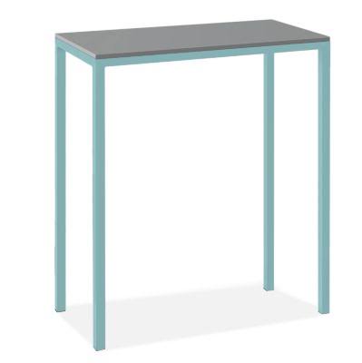 Modern Parsons 4 Person Patio Bar Table, Light Grey Recycled A279