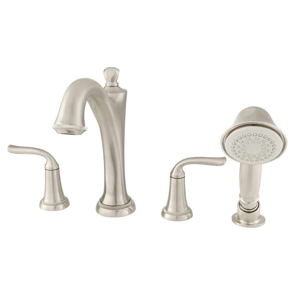 Brushed Nickel Roman Tub Faucet with Personal Shower W4736