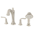 Brushed Nickel Roman Tub Faucet with Personal Shower W4736