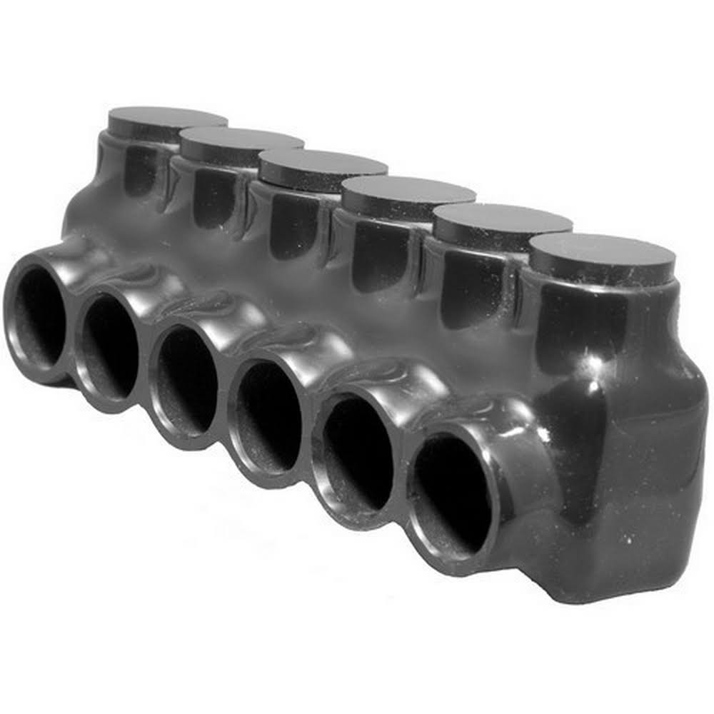 Black Insulated Multi-Cable Connector 6 Ports R1399