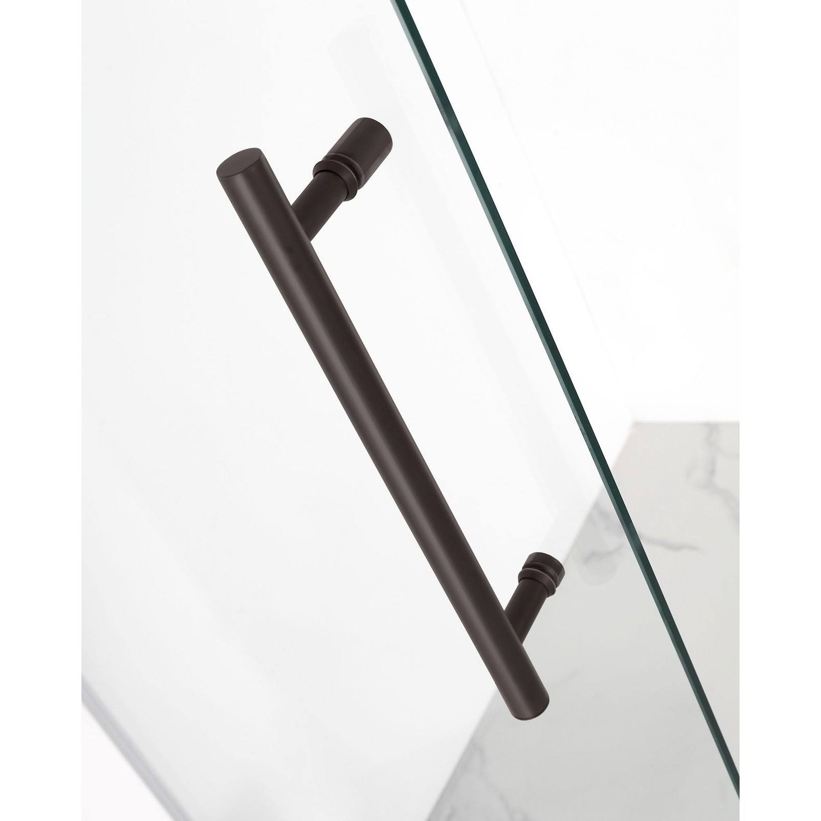 Frameless Hinged Shower Door, 55x22 x 72 P245562