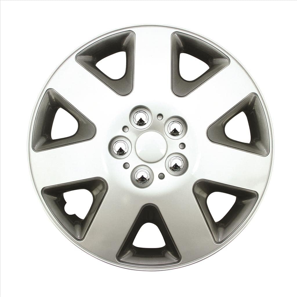 Silver 15" ABS Wheel Cover Pack of 4 W43600