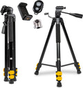 62" Compact 3-Section Flip-Lock Aluminum Tripod with Remote, Carry Case P240538