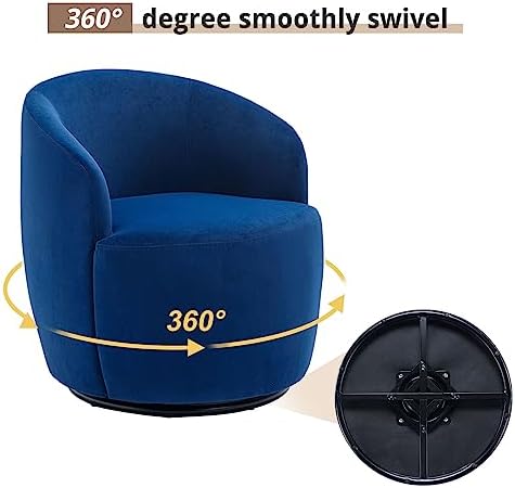 Chocolate Velvet Swivel Barrel Chair W2706