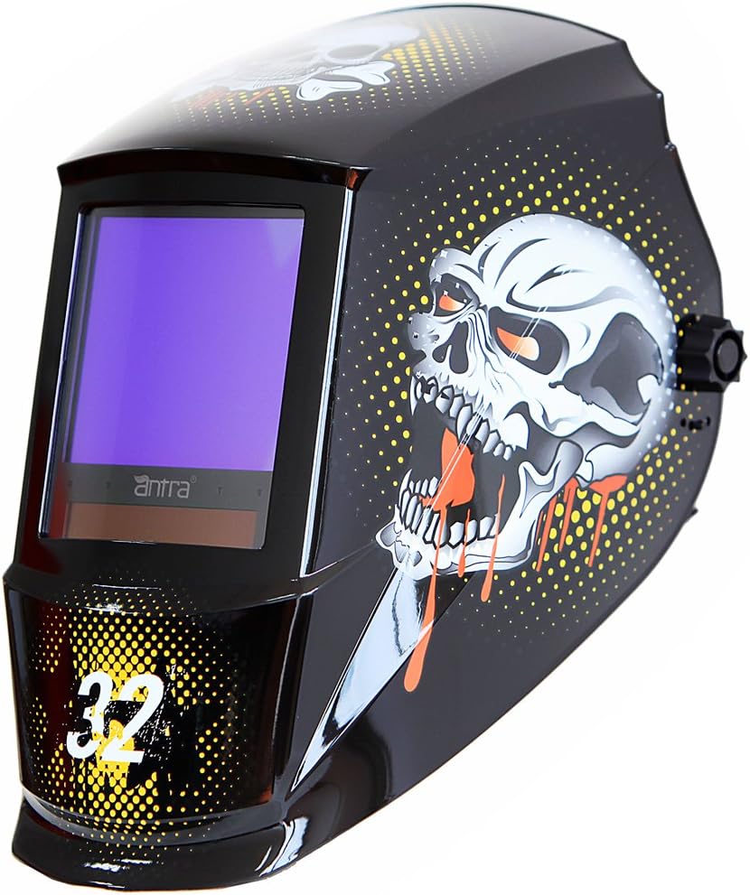 Auto Darkening Welding Helmet, Wide Shade Range 4/5-13, 6+1 Extra Lens Covers Pack of 2 K943