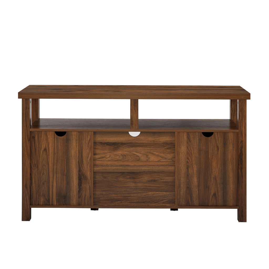 Dark Walnut Farmhouse Tall TV Stand L477218