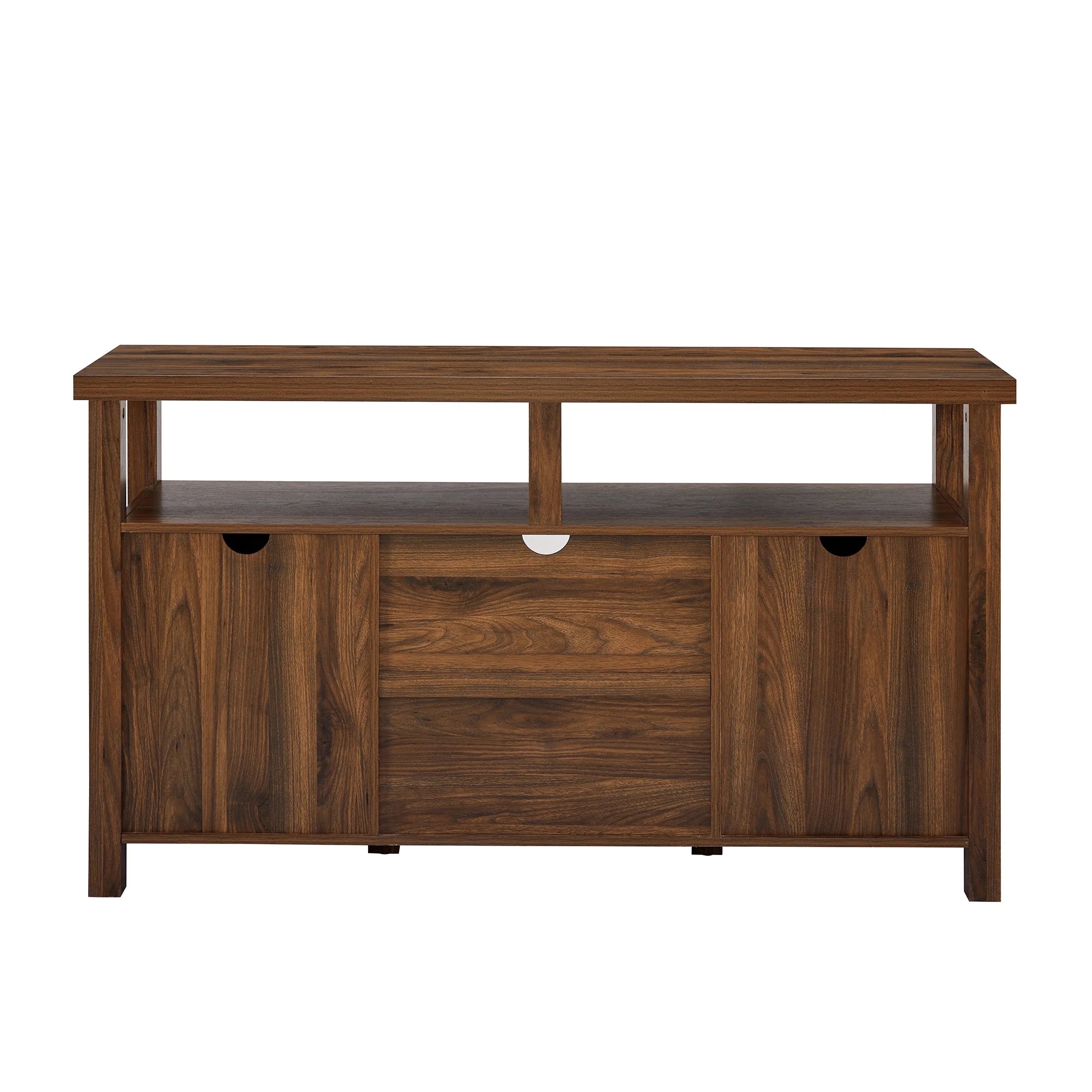 Dark Walnut Farmhouse Tall TV Stand L477218